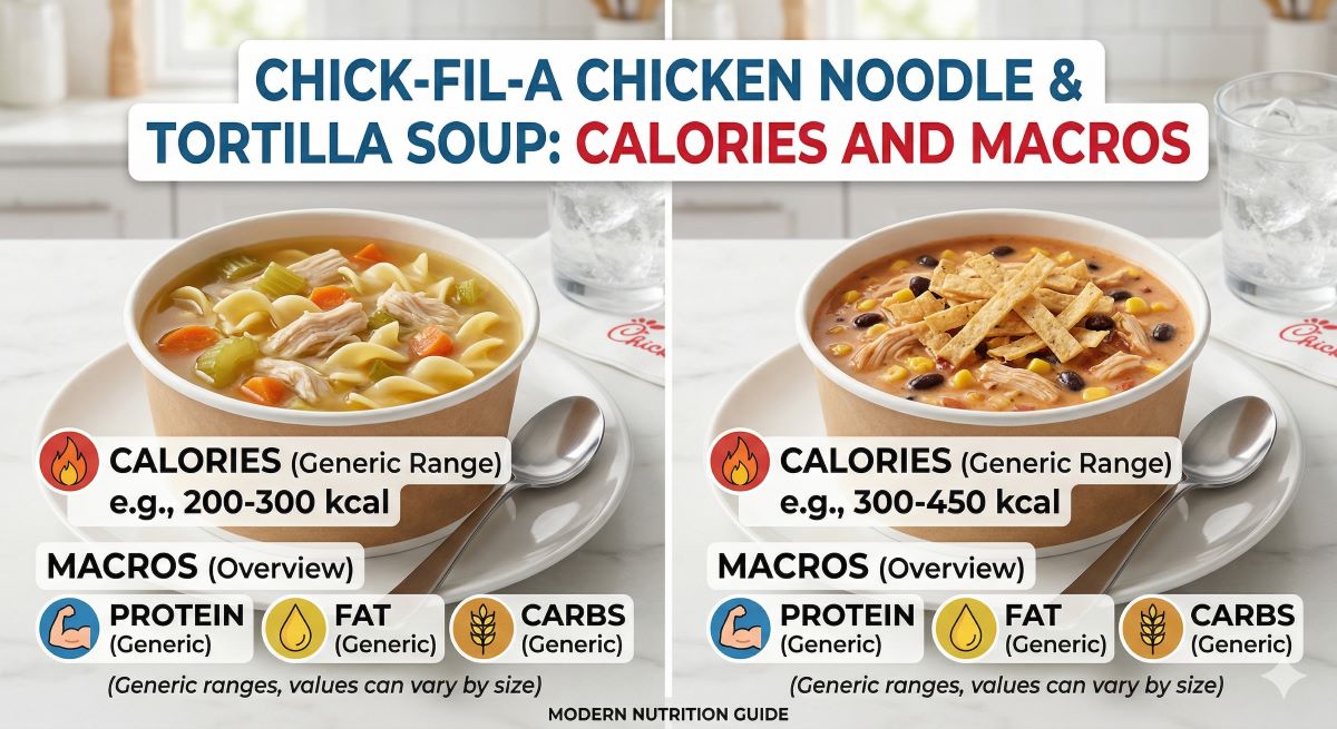 Chick-fil-A Chicken Noodle & Tortilla Soup: Calories and Macros