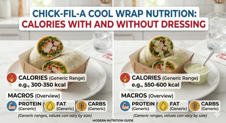 Chick-fil-A Cool Wrap Nutrition: Calories With and Without Dressing