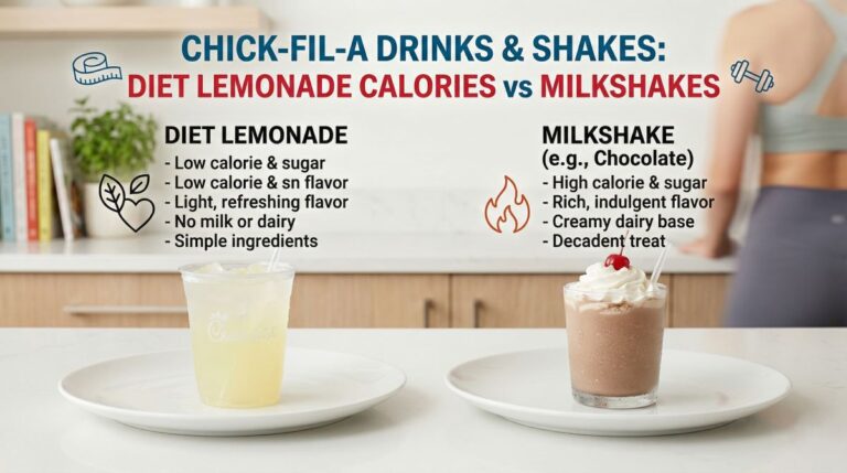 Chick-fil-A Drinks & Shakes: Diet Lemonade Calories vs Milkshakes